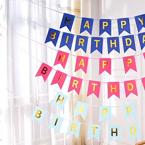 5M Happy Birthday Banner Supplies partyneeds party decorations Boys Girl Baby Kids Birthday