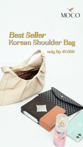 MOCO Fashion Tas Shoulder Bag Kerut Serut 2208