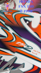 สติกเกอร์ FSX ปี 1998 สติกเกอร์มอเตอร์ไซค์ HONDA FSX 150 ปี 1998