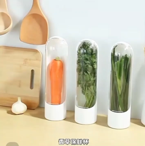 Premium Herb Keeper and Herb Storage Container