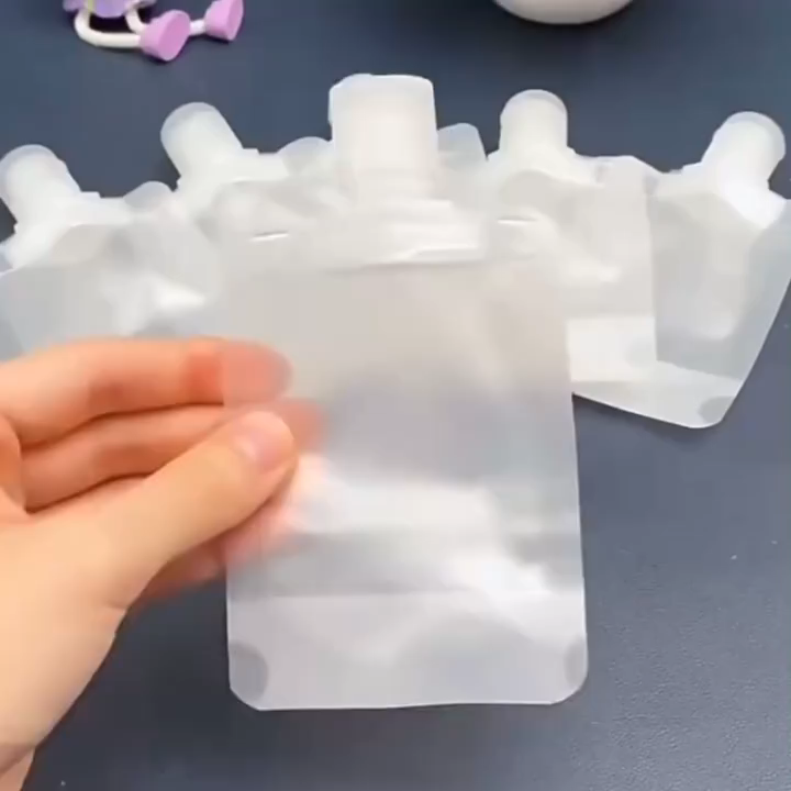 Travel Foldable Lotion Packing Bag | 30/50/100ml | Reusable Pouch Liquid Dispenser For Toiletries Skin Care Shampoo