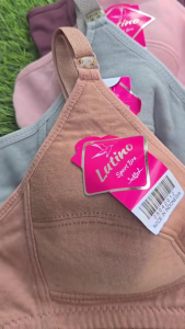 Bh Remaja Lutino Paket Ekonomis 3Pcs Bra Tanpa Busa Tanpa Kawat Katun