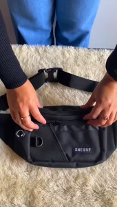 WaistBag EXCERT Bloody Casual Travel - Tas Selempang Pria Warna Solid