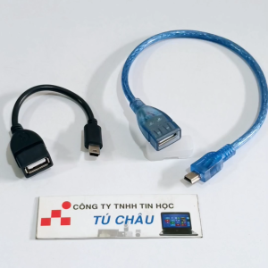 Cáp OTG Mini USB (Dạng Hình thang MP3)