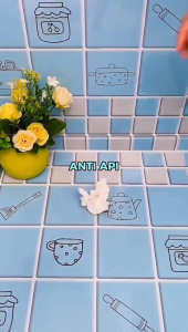 Wallpaper Dapur Mudah dibersihkan Wall Stickers Walpaper