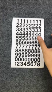 Decal Số Lẻ (1.5cm) Dán Từ 0 đến 9 Không Thấm Nước. Tem Số Dán Tròn Dán Quả Bóng Bàn Quay Lồng Cầu