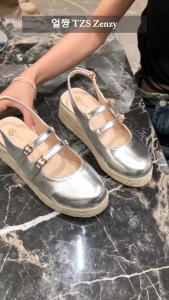 TZS Zenzy Tifanny Flatform - Sepatu Flatform - Espadrille Flatform Sandal - Wedges Wanita