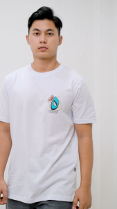 Otsky Kaos Pria Logo Old Skull X GM018 White Cotton 24s