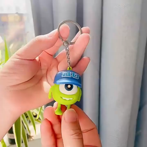 Gantungan Kunci Couple Bercahaya dan Terdengar Dapat Mengatakan ILOVEYOU Boneka Lucu Tas Sekolah Liontin Pasangan Hadiah Kecil Hadiah Monster Bermata Besar