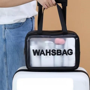 SQShop ใหม่ล่าสุด กระเป๋าใส่สัมภาระแฟชั่น สำหรับใส่ของพกพาขนาดเล็ก ยางสีใสมองเห็นด้านใน ทนทานสุดๆ งานน่ารักมาก สายแฟชั่น ต้องมี ราคาดีมาก พิเศษตอนนี้กดเลย