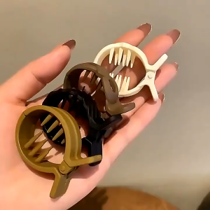 Kẹp tóc càng cua đuôi ngựa cá mập màu trơn đơn giản tạo kiểu tóc thời trang nữ K179