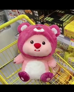 Gấu Bông Hải Ly Đội Mũ Lotso Nằm Ngồi Mũi Đỏ Fullsize 30-105cm