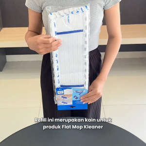 Kleaner Refill Alat Pel Lantai 1 Pcs Microfiber Flat Mop Pembersih Lantai K19008