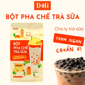 Bột Pha Chế Trà Sữa Béo Déli - Túi 1Kg  vị sữa Thơm - Béo nguyên liệu chuyên dùng pha trà sữa cho quán
