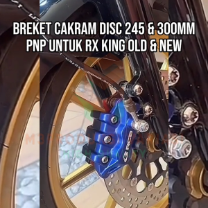 Breket Dudukan Pangkon Kaliper RCB S1 Piringan Disc Cakram Depan Rx king Lama Rxking New Piringan 245 dan 300 mm