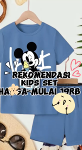 Elika.kids - Setelan Anak WASH Mario Bros & LABUBU & Mickey & Minnie