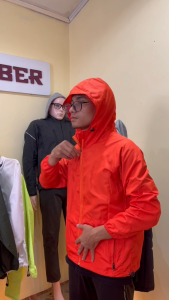 Saiber Jaket Pakaian Olahraga Wanita Gym Fitness
