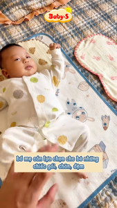 Gối cho bé sơ sinh 10 lớp nhiều họa tiết đáng yêu cho bé Baby-S Gối xô sơ sinh 10 lớp mềm mại thoáng khí - SSS041