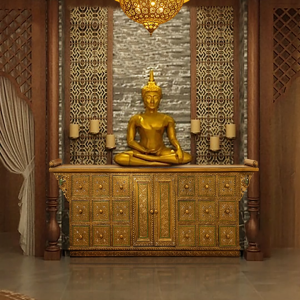 เฟอร์นิเจอร์ห้องนั่งเล่นสไตล์เอเชียตะวันออกเฉียงใต้ห้องนอนประดับตกแต่งตู้เก็บของตู้โทรทัศน์วินเทจตู้เอกสารสำหรับตู้วางพระพุทธรูป