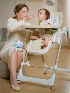 2-in-1 Baby Chair: A Foldable Multi-functional Sit/Lie/Rock High Chair