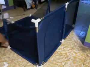 square trampoline Indoor and outdoor Bouncing Fence Playpen Foldable Trampoline for Kids Indoor Play Fence