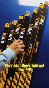 Combo 2 Lưỡi Gạt Mưa Loại A VIAIR R15 (26 Inch/650 mm) - Nhập Khẩu Chính Hãng