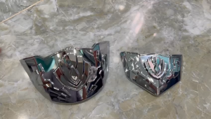 Cặp ốp mũi dè trước sau xi trắng xe Airblade đời 2020 2021 2022 và 2023