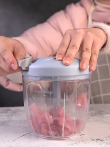 900ML Food Chopper Hand Pull Meat Grinder Vegetable Onion Garlic Blender Mincer Slicer Manual Crushing Garlics Device Kitchen Appliances