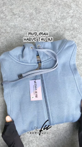 Jaket Panjang Muslimah Warna Taro Terbaru & Terlaris