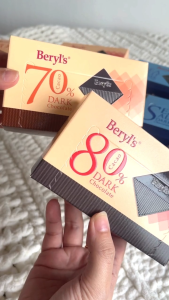 Beryls Dark Chocolate 60g Box - 70% / 80% / 99% Cacao / Sea Salt HALAL