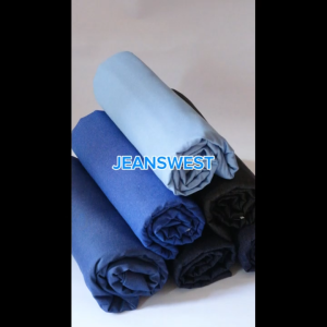 Bahan Jeanswest Poli Katun Semi Denim Polos [ " - Lazada