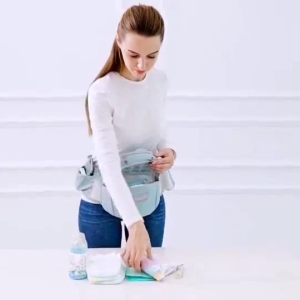 ใหม่กระเป๋าอุ้มเด็กอุปกรณ์รับน้ำหนักทารกที่เหมาะกับสรีระ กระเป๋าเป้สะพายหลังสตูลสายสะพายมีที่นั่งสำหรับทารกแรกเกิด