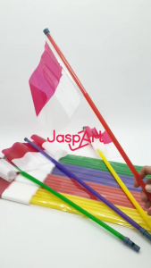 Bendera Plastik Merah Putih Kecil Indonesia Pawai 17 Agustusan Tongkat Merah Putih Dirgahayu Hut RI