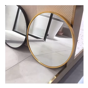 Sun🚚(จัดส่ง24H)กระจกแขวน40/50/60/90ซม. กระจกทรง โครงอลูมิเนียม กระจกห้องนอนในบ้าน กระจกห้องน้ำ กระจกกลม กระจกกลมห้องน้ำ