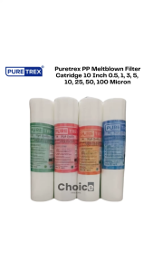 Puretrex PP Meltblown Filter Catridge 10 Inch 0.5 1 3 5 10 25 50 100 Micron - Filter Spun