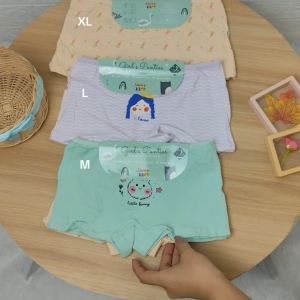 Celana Dalam Anak Perempuan 1 Pak Isi 2 pcs Sorex 1313 Bahan Katun Size M-XL Celana Segi Empat Anak