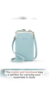 High Quality Crossbody Phone Bag For Girls Shoulder Adjustable Lanyard Pu Leather Card Slots Wallet H2107
