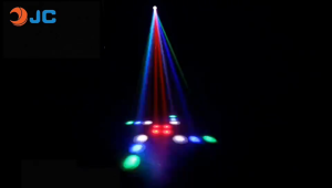 LED Double Head Airship Moon Lights: Sound-Controlled & Automatic DJ Party Lighting