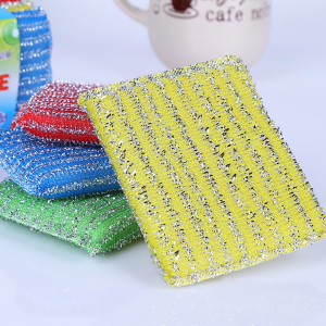 Set 4 Miếng Cọ Rửa Chén Bát Cọ Xoong Nồi miếng rửa chén kim tuyến đa năng siêu sạch cao cấp-NIEVE