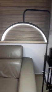 36W Floor LED Video Light Half-moon Shaped Fill Light Dimmable Metal Light Stand Light