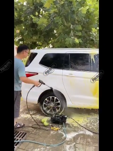 REAIM Alat steam cuci motor 350Bar mobil Jet Cleaner mesin cuci mobil tekanan tinggi pressure washer