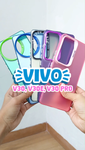 Hard Case For VIVO V30E V30 PRO 5G Hologram Mika Casing Hybrid Silicon Cover Macaron Terbaru 2024
