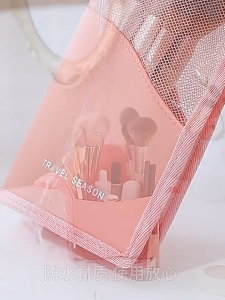 Tas Kuas Rias Kosmetik Profesional Stand Holder Waterproof Make up Brush Pouch Travel Portable Organizer Bag