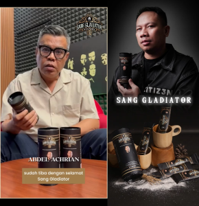 [ RAEDY STOK ] Original Kopi Gladiator Vicky Prasetyo - Kopi Penambah Stamina Sang Gladiator Original Kopi Stamina 1 Keleng isi 6