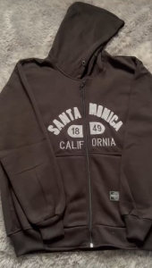 Hoodie Zipper Anak Santa Monica Pull Bordir Premium Distro Hing Quality