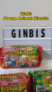 GINBIS Dream Animals Butter/Wheat/Seaweed Flavored Biscuits 50g