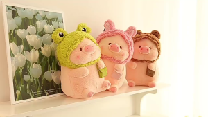 🌟🌠เตรียมจัดส่ง🌟🌠Lulu ตุ๊กตาหมู ตุ๊กตาหมู lulu แปลงร่าง น ตุ๊กตาตลก ของขวัญวันเกิด