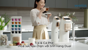 Máy pha trà và cafe dạng viên nén Wells Home Cafe |Chính hãng Hàn Quốc | Bảo hành 5 năm| Wells Việt Nam