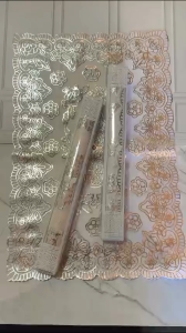 Isi 25 Pcs Souvenir Taplak Meja Karet Silver Import Packing Mika Motif