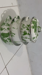 Panci Enamel Blirik 3 Set: Panci Serbaguna Tahan Panas